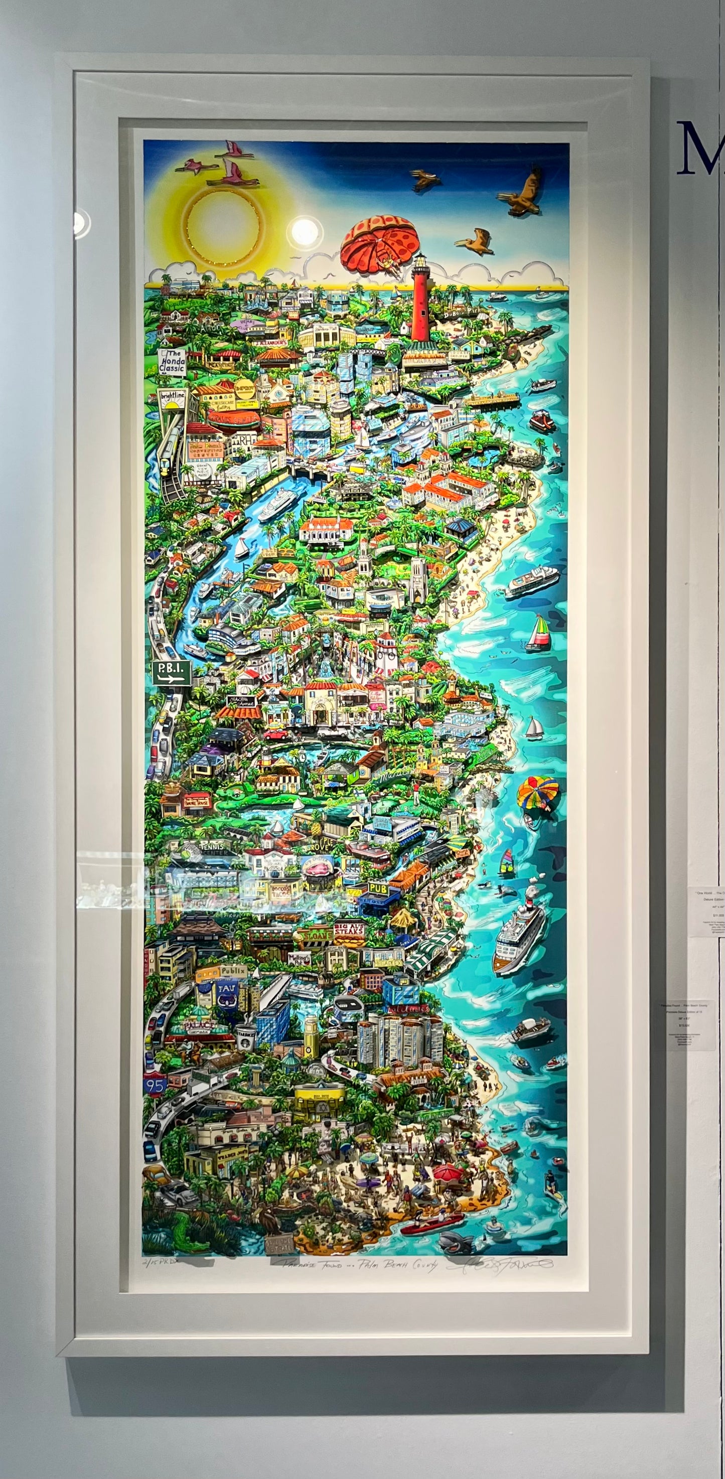 Paradise Found... Palm Beach County - PRDX Edition - 72” Framed