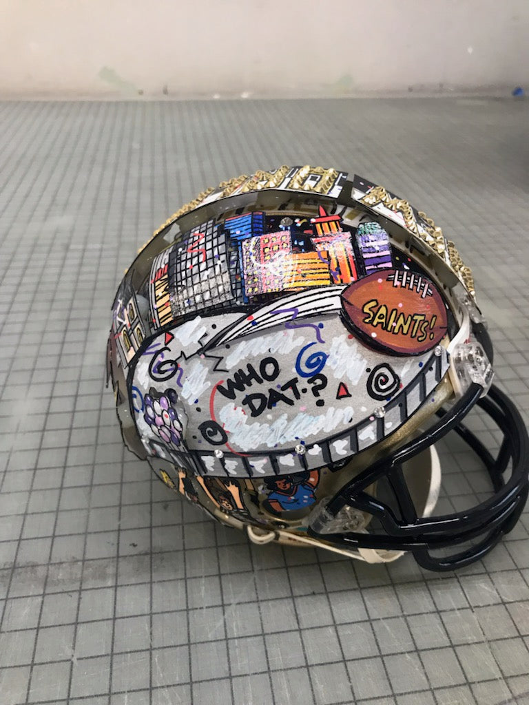 Fazzino NFL Mini Helmets - New Orleans Saints