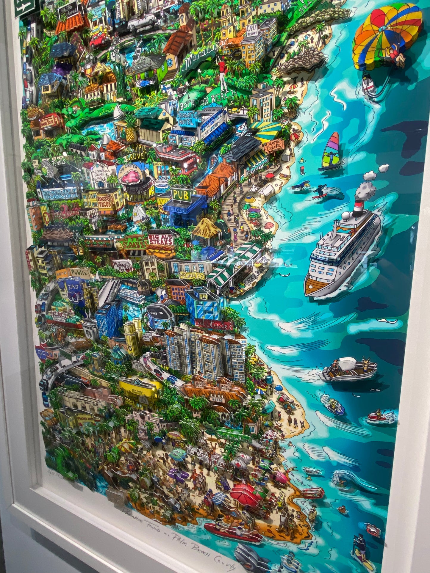 Paradise Found... Palm Beach County - PRDX Edition - 72” Framed