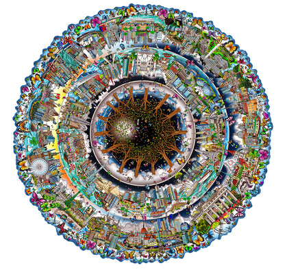 Charles Fazzino "One World...The Circle of Life"